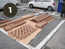 ウッドデッキキット施工方法１